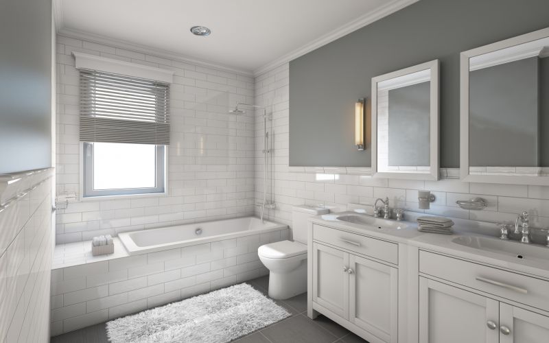 Contemporary Bathroom with Neutral Colors